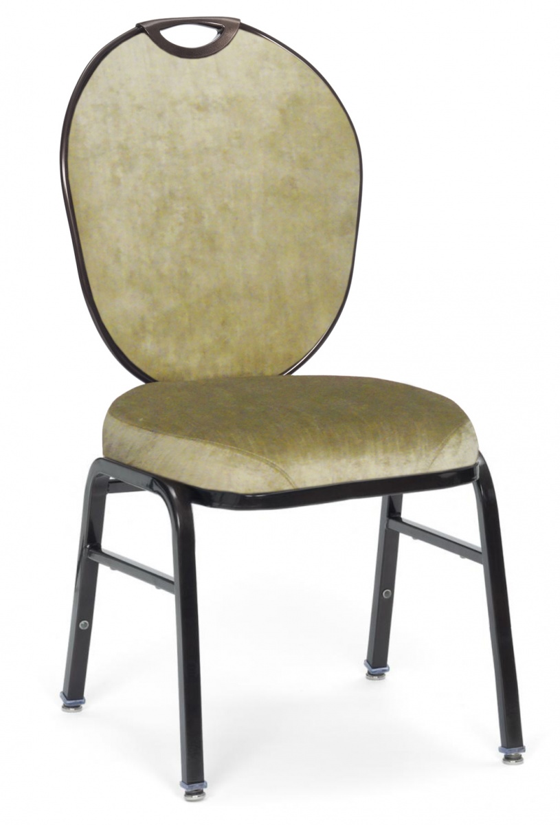 2076 Round Back Steel Stack Chair