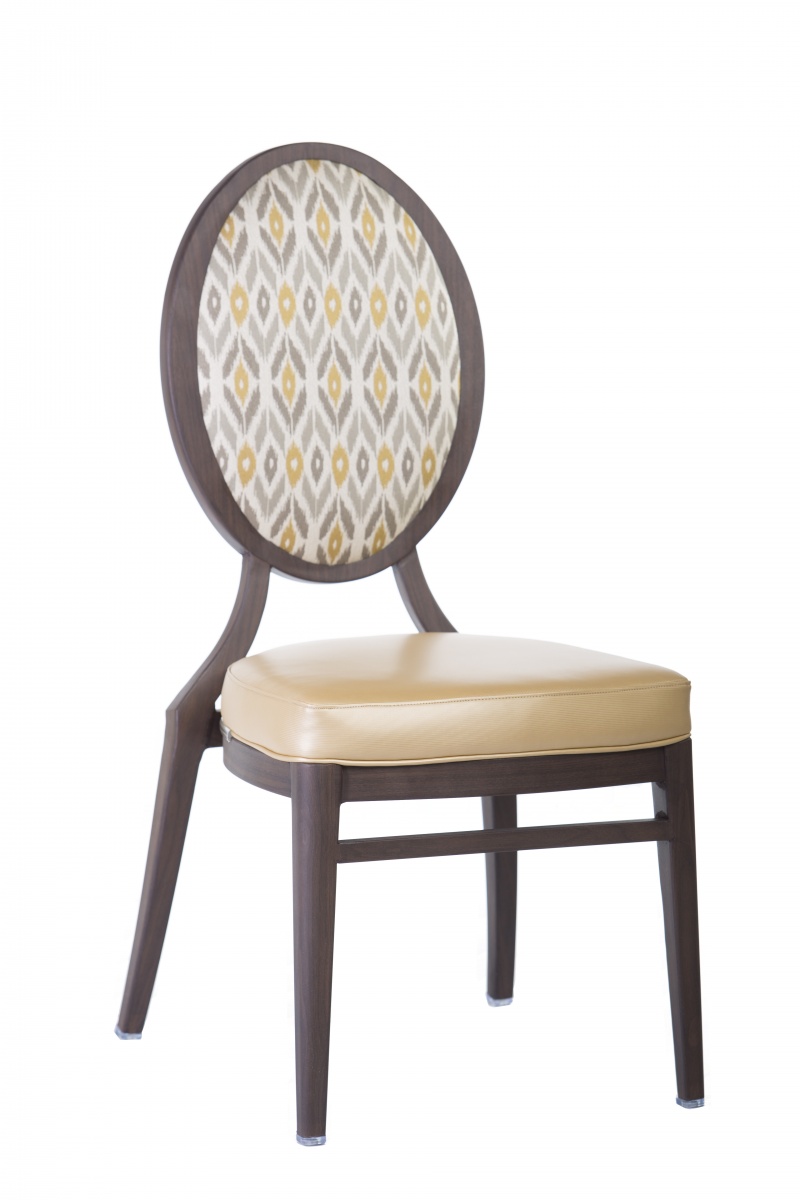 3072 Oval Back Aluminum Stack Chair