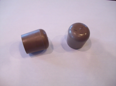 Beige Plastic Feet Table feet fit on outside of leg