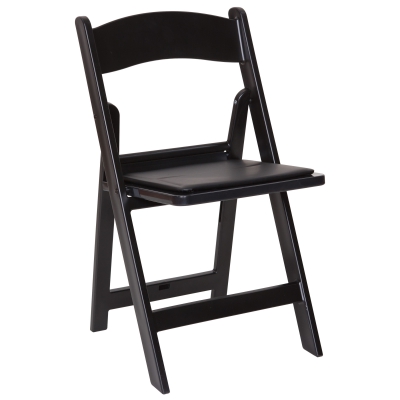 Black Resin Folding Chair Black Resin Folding Chair