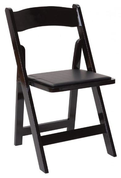 Black Wood Folding Chair Black Wood Folding Chair