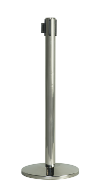Chrome Retractable Head Stanchion Chrome Retractable Head Stanchion