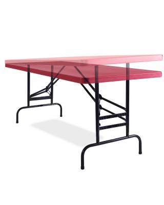 Folding Adj Table- Red Folding Table adjust 22