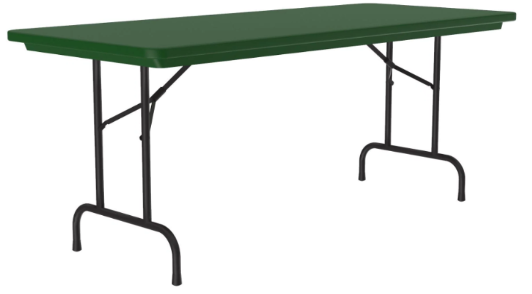 Green Plastic Folding Banquet Table