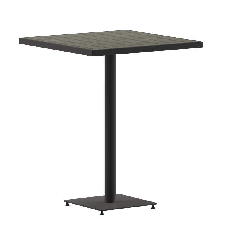 Grey Faux Teak Outdoor Table Grey Faux Teak Outdoor Table