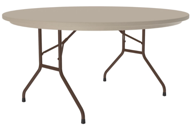Mocha Granite Round Folding Table Mocha Granite Round Folding Table