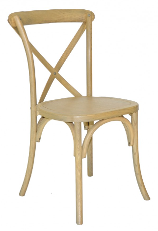 Natural Wood Crossback Chair