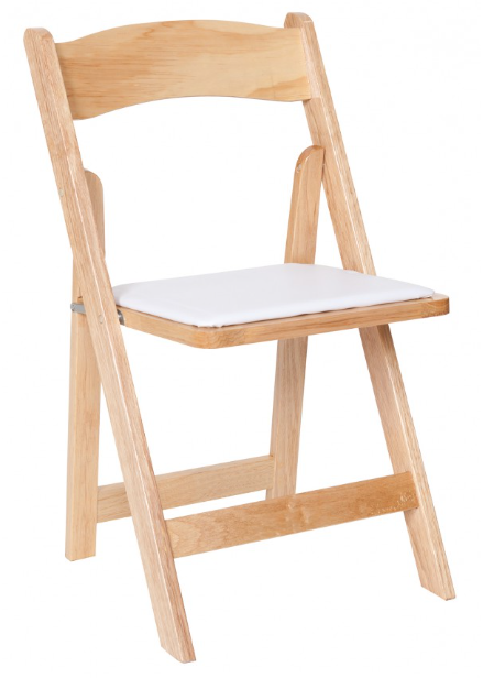 Natural Wood Folding Chairs