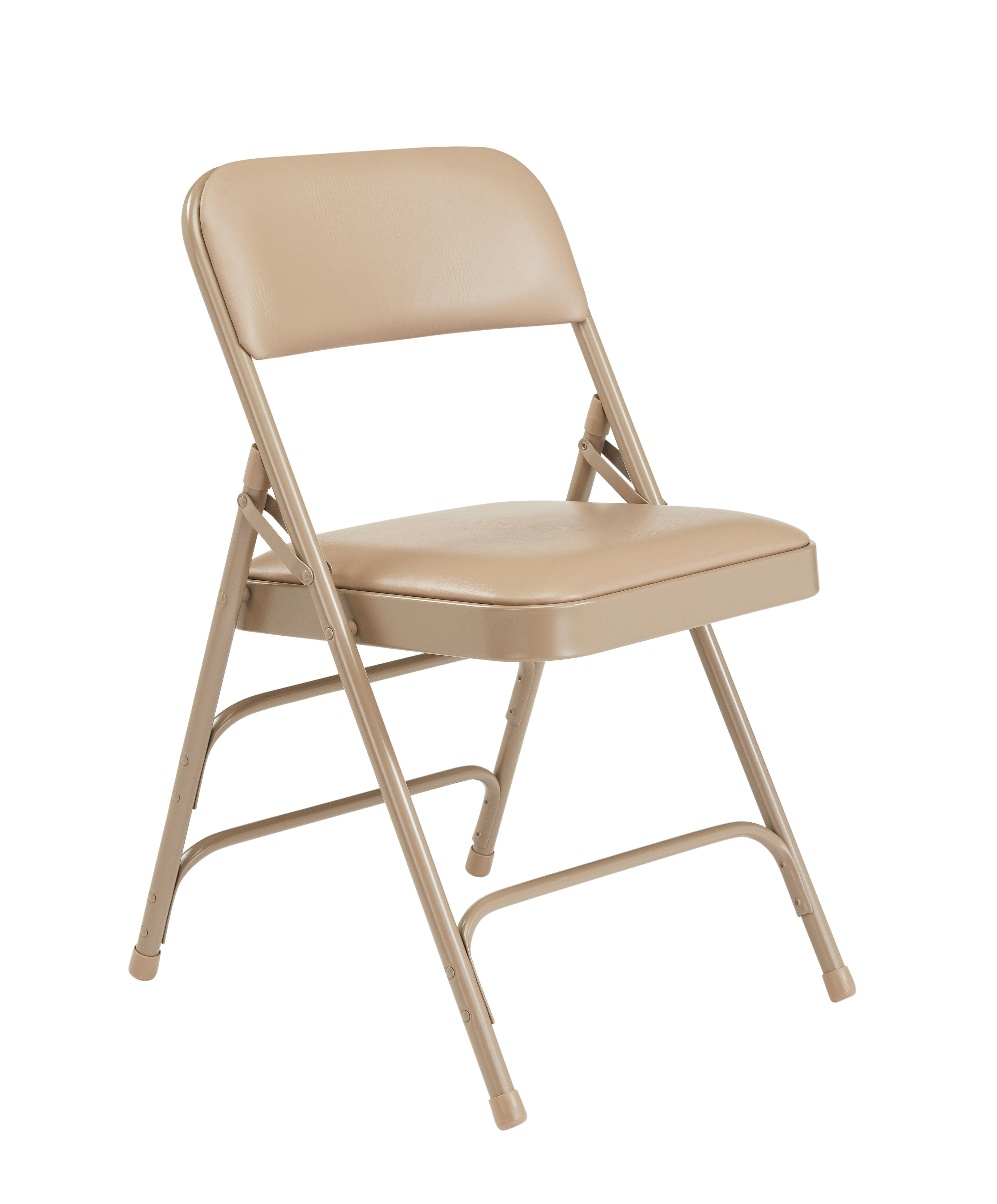 NPS 1301 Beige Vinyl Steel Folding Chair