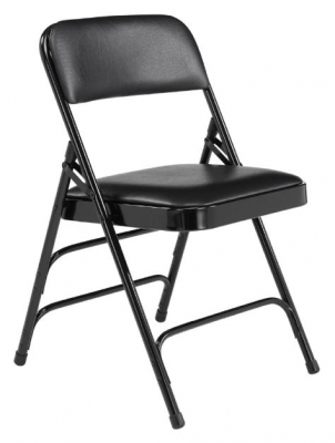 NPS 1310 Black Vinyl Steel Folding Chair