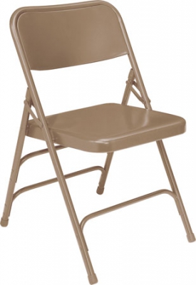 NPS 301 Beige All Steel Folding Chair