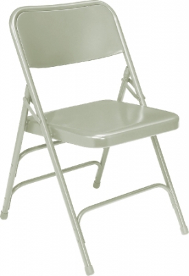 Gray All Steel Folding Chair