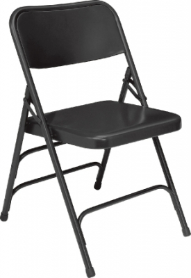 NPS 310 Black All Steel Folding Chair
