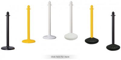 Plastic Stanchions and chain Sets Plastic Stanchions and chain Sets