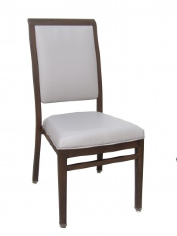 3052 Woodgrain Aluminum Stack Chair