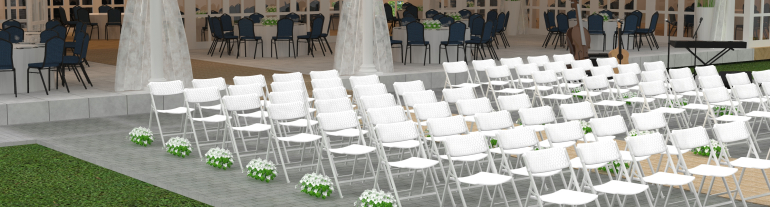Airflex Chairs Wedding Venue