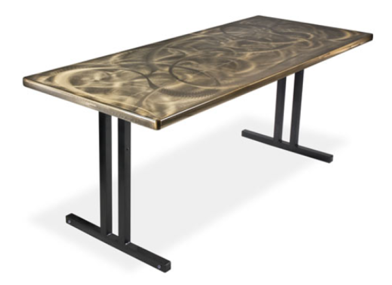 Aluminum Swirl Banquet Table