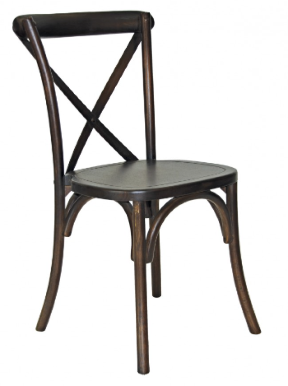 Antique Wood Crossback Chair