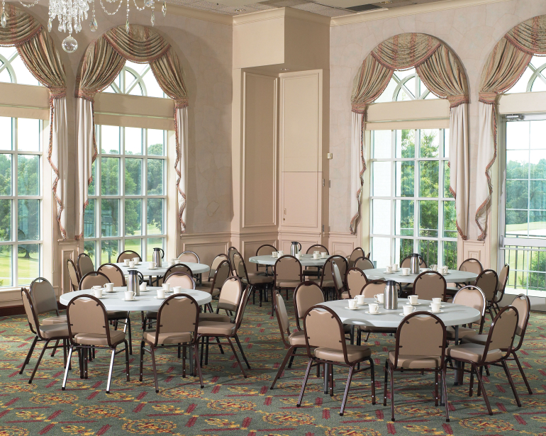 Banquet Chair Dome Stacker Set Up