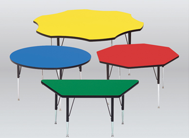 Classroom tables in all shapes and sizes