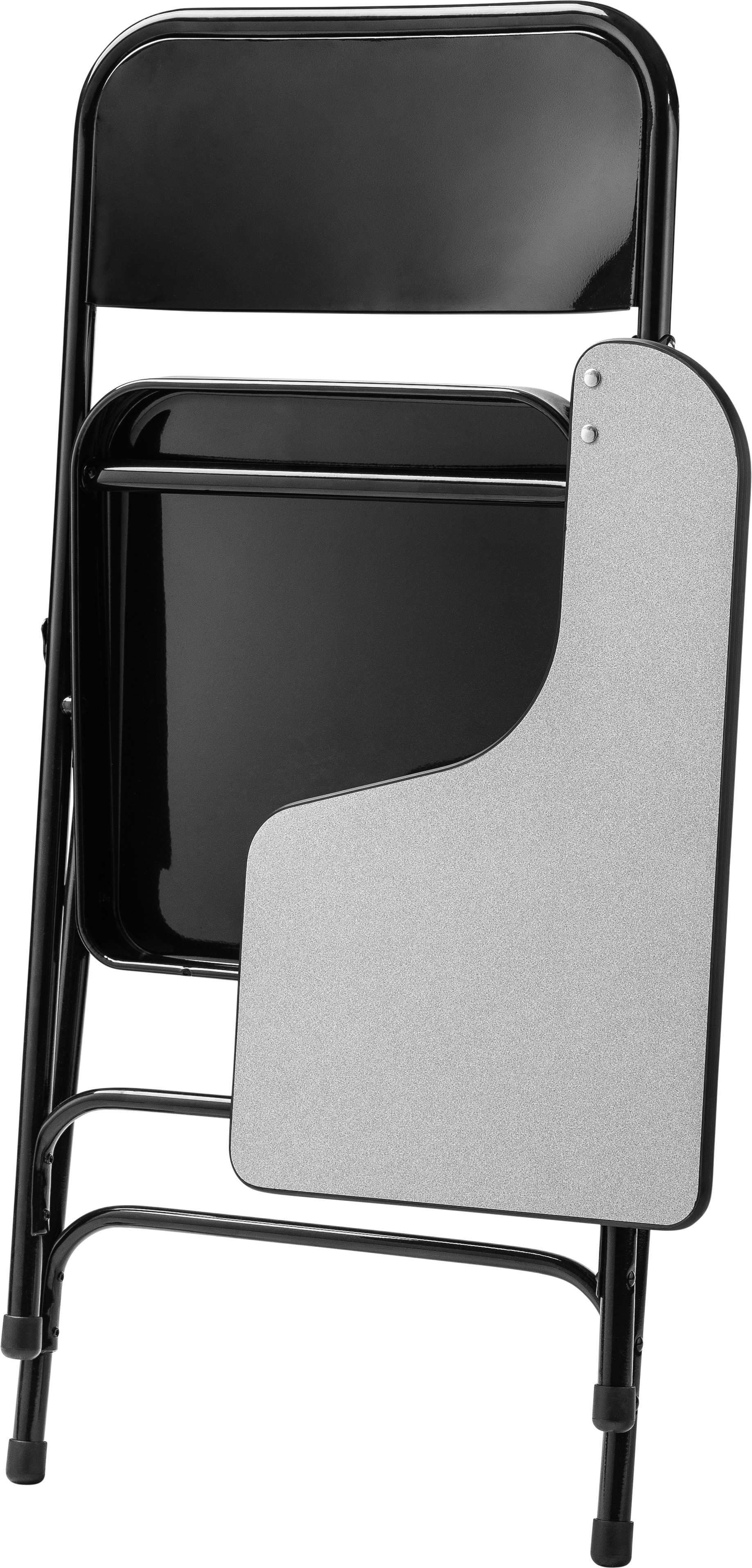 Steel Folding Chair Optional Arm Tablet Folded