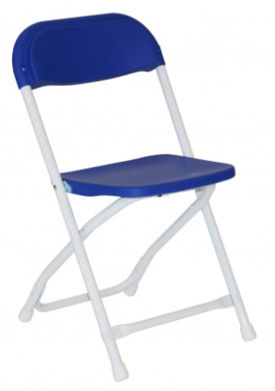 Kids Blue Poly Folding Chair