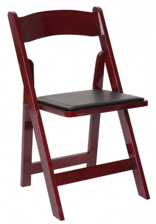 Mahogany Wood Folding Chairs