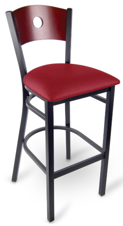 Metal Laserback Barstool