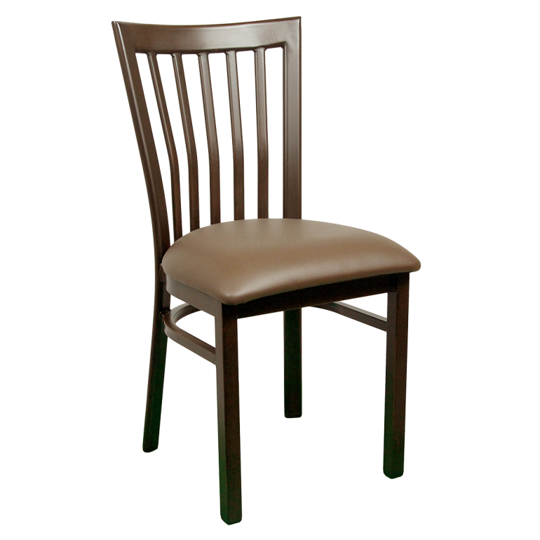 Metal Slat Back Chair
