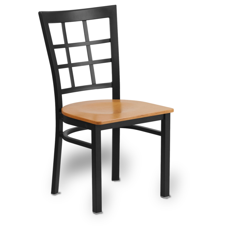 Metal Window Back Chair