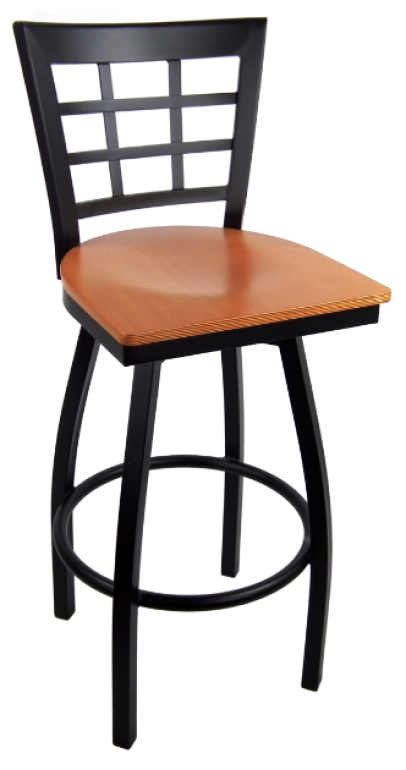 Metal Window Swivel Barstool