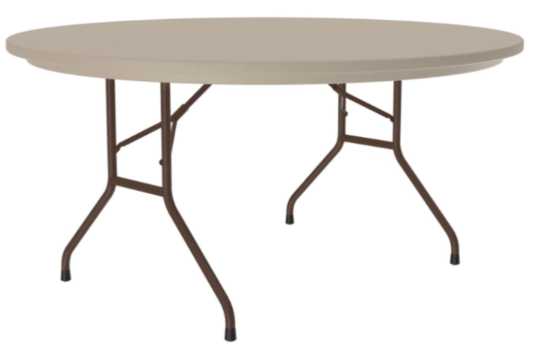 Mocha Granite Round Folding Table