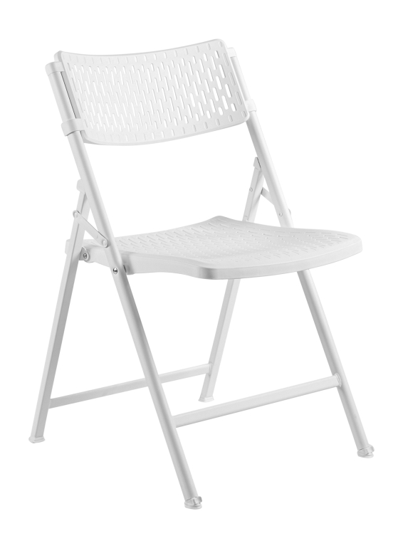 NPS 1421 White Airflex Folding Chair