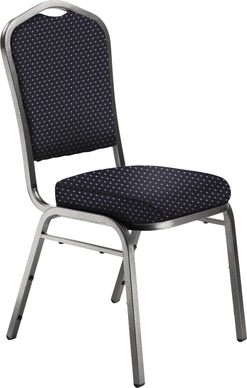 NPS 9364 Diamond Navy Fabric Silhouette Stack Chair