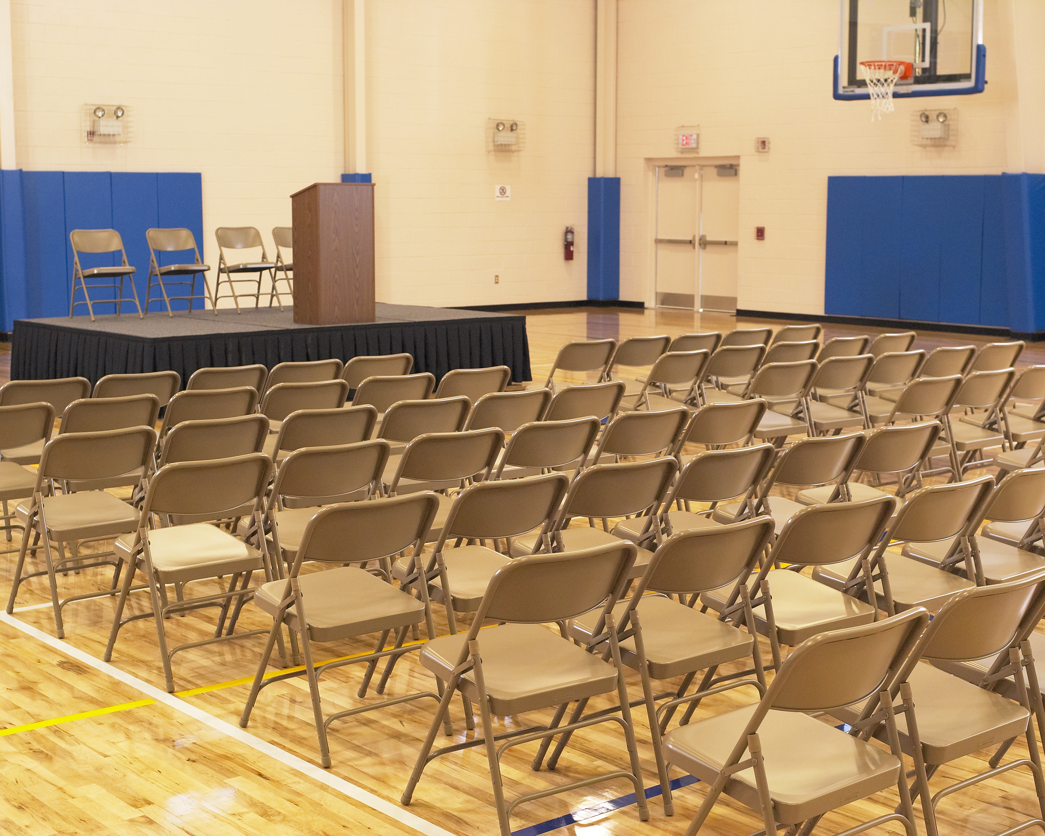 Steel Folding Chair School Set Up
