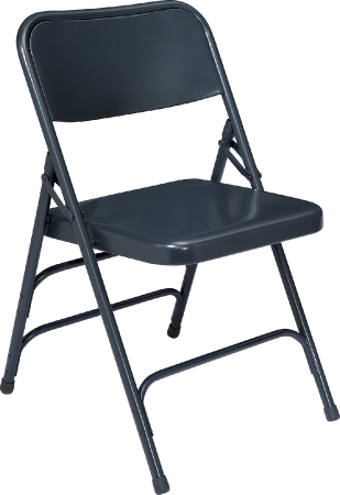 NPS 304 Blue All Steel Folding Chair