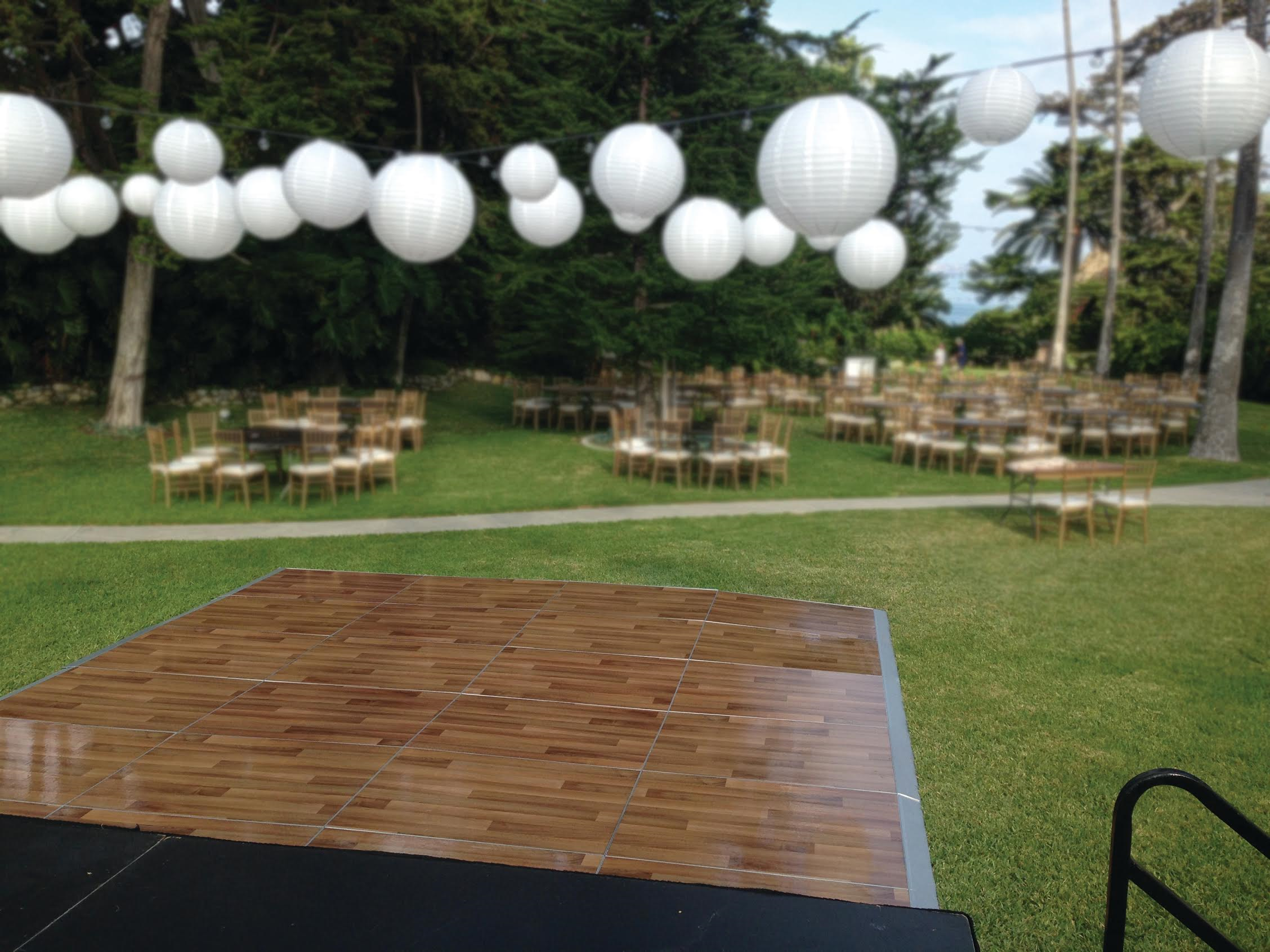 Outdoor Dance Floor Setup