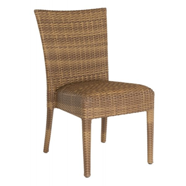Padded Wicker Side Chair