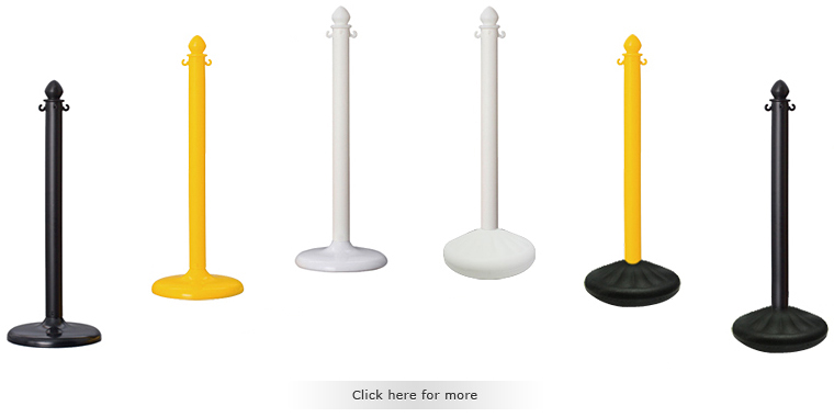 Plastic Stanchions and chain Sets