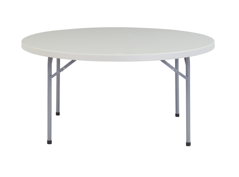 Round Lightweight Blow Mold Plastic Banquet Table