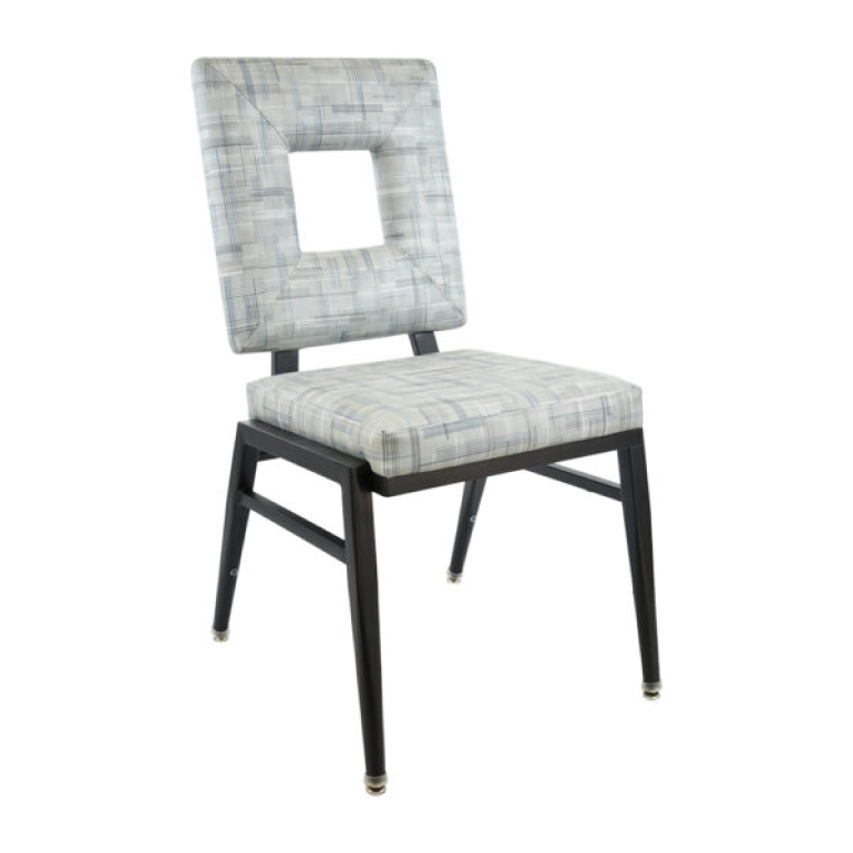 SS Skylight Square Back Cut Stack Chair