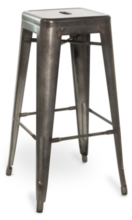 Tolix Style Backless Barstool