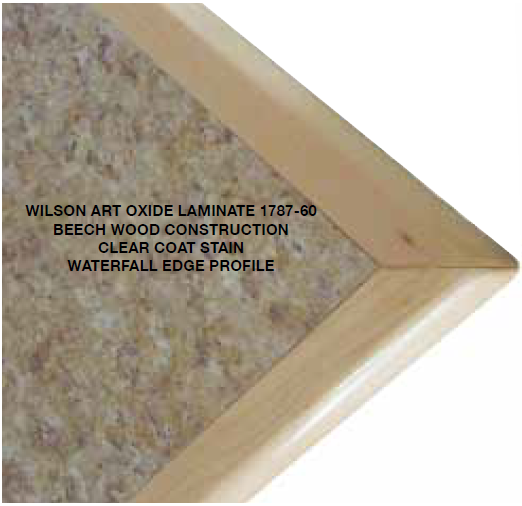 Wood Edge restaurant table top