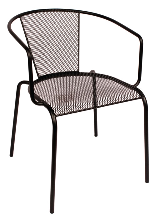 Wrought Iron Mesh Armchair