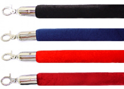 Stanchion Rope Velour Colors Stanchion Rope Velour Colors