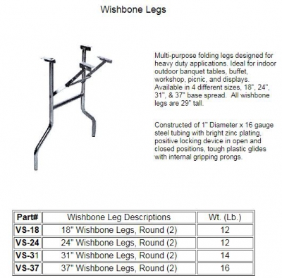 Round Wishbone Table Legs Round Wishbone Table legs