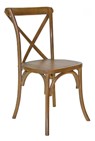 Rustic Wood Crossback Chair