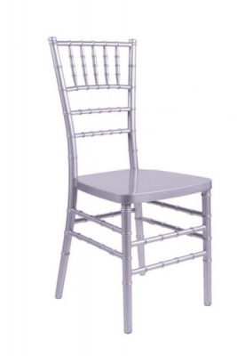 Silver Steel Core Resin Chiavari Chair