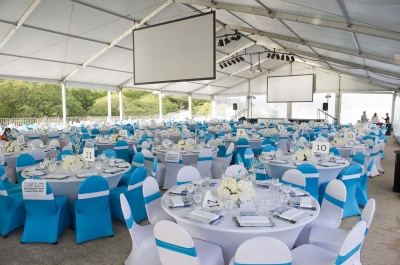 Spandex Table and Chair Cover Set Up Spandex Table and Chair Cover Set Up