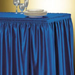 Table Skirting Blue Shimmer